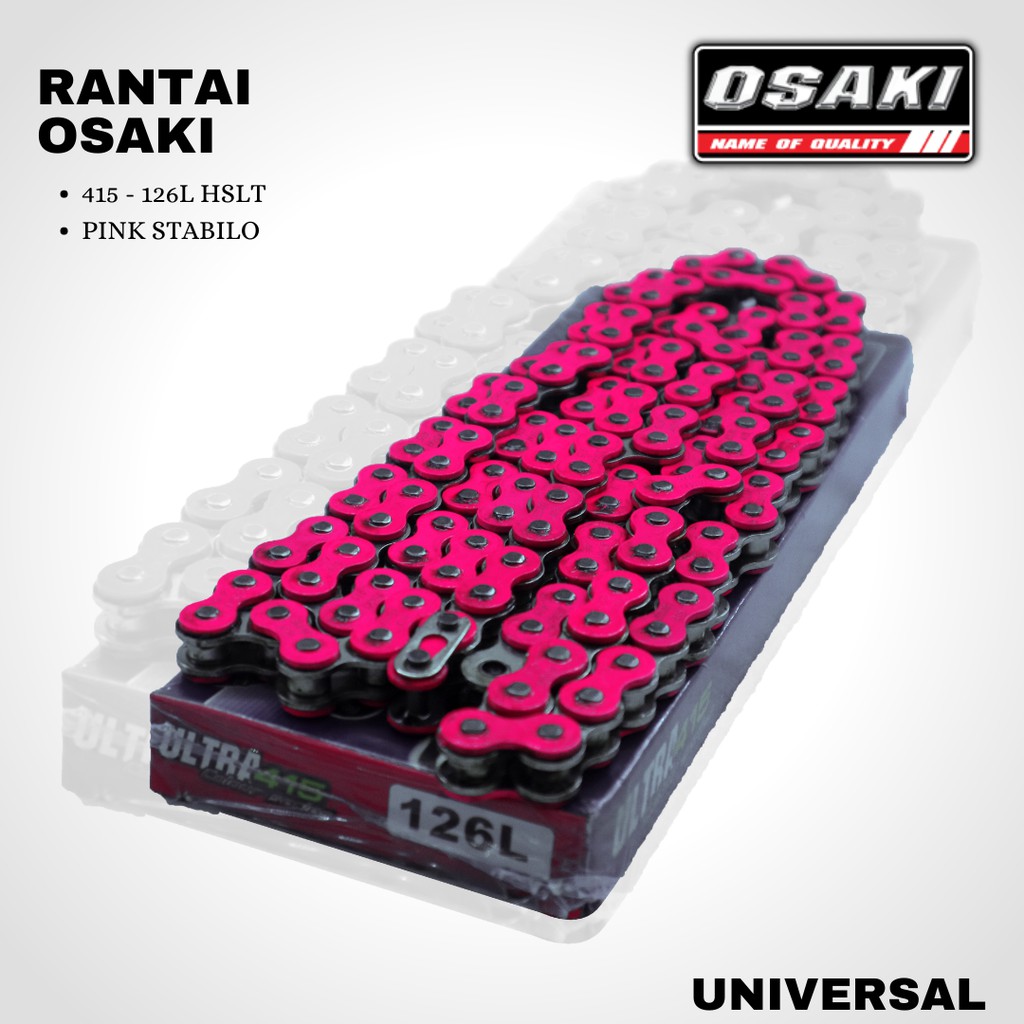 Rantai osaki 415 x 126L warna