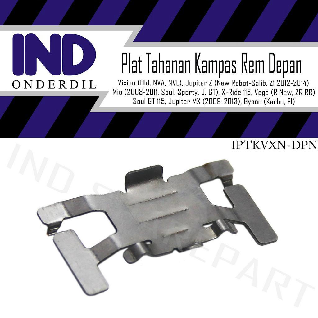 Plat Tahanan Kampas Rem-Dispad-Per-Spring Pad Cakram Depan Mio Lama-Soul-GT-Sporty-J/Soul GT 115