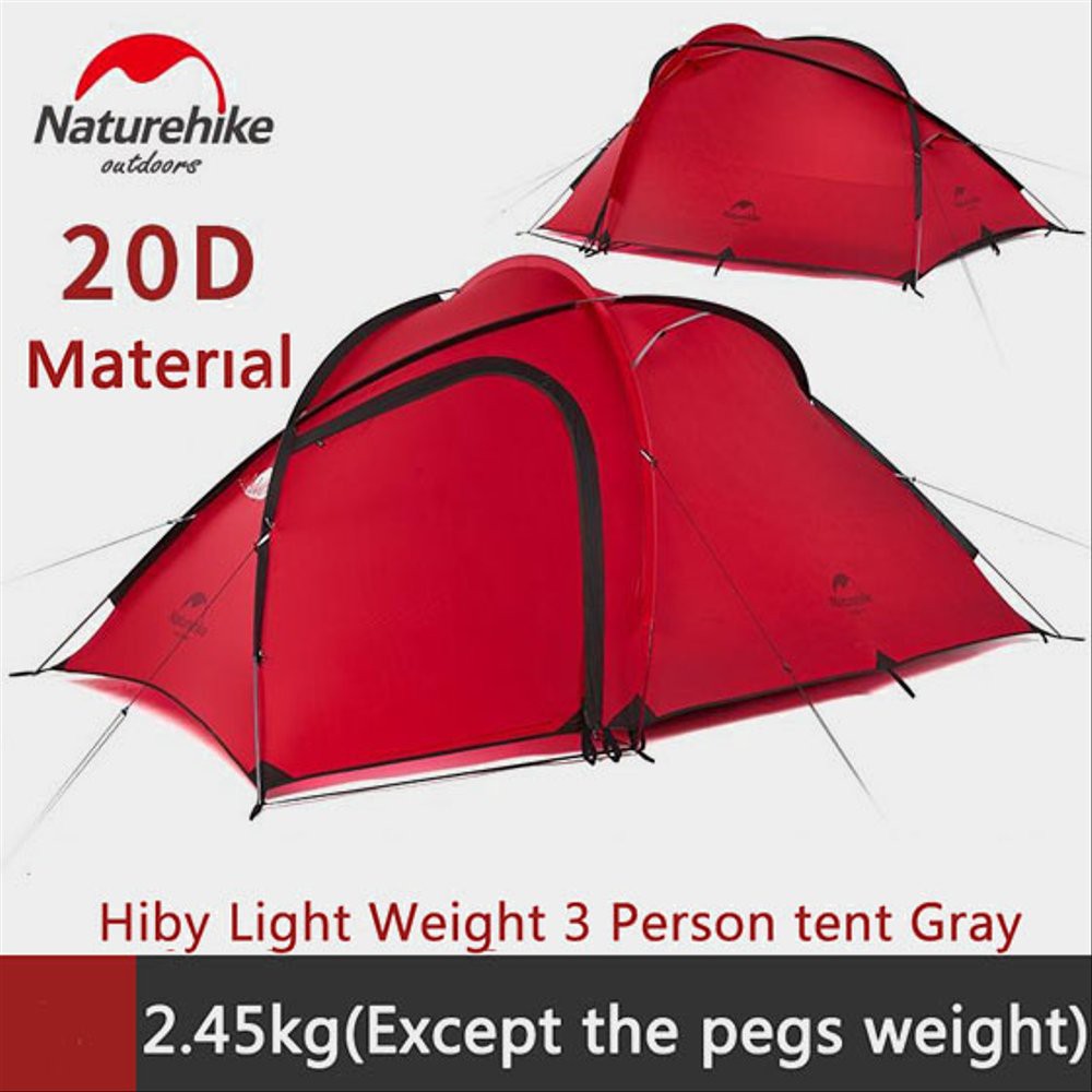 Jual Tenda Naturehike HIBY 3 20D Camping Hiking Ultralight Tarp Tent ...