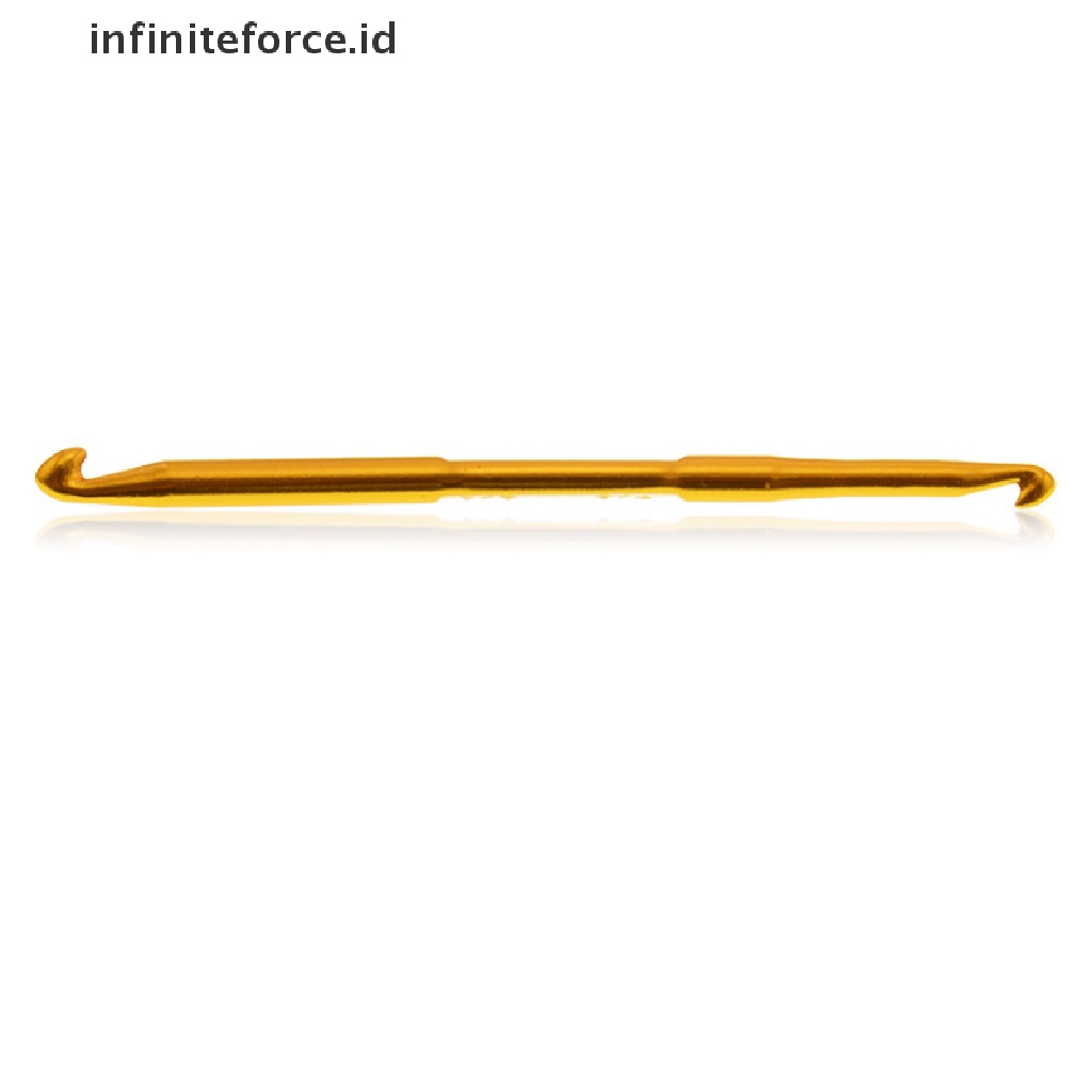 (Infiniteforce.Id) 10pcs / Set Jarum Rajut Crochet Hook Bahan Aluminum Diy