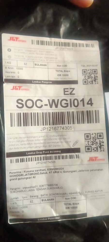 Batik Gondrowaru Abang Full Furing Katun Halus Baturaden Size M-xxl Asli Solo Termurah