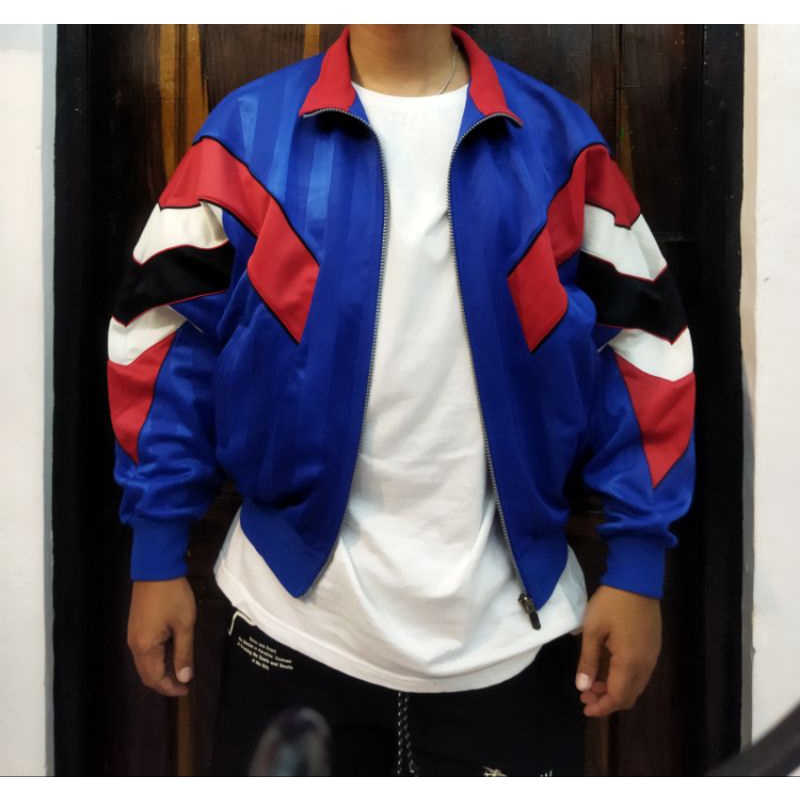 Jacket Mizuno Runbird Vtg 90s  / jacket colorblock / jacket vintage / jacket thrift / jaclet mizuno 