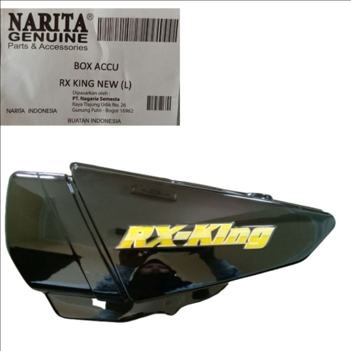 BOX AKI SEBELAH KANAN RX KING PEREDAM HITAM POLOS ORIGINAL