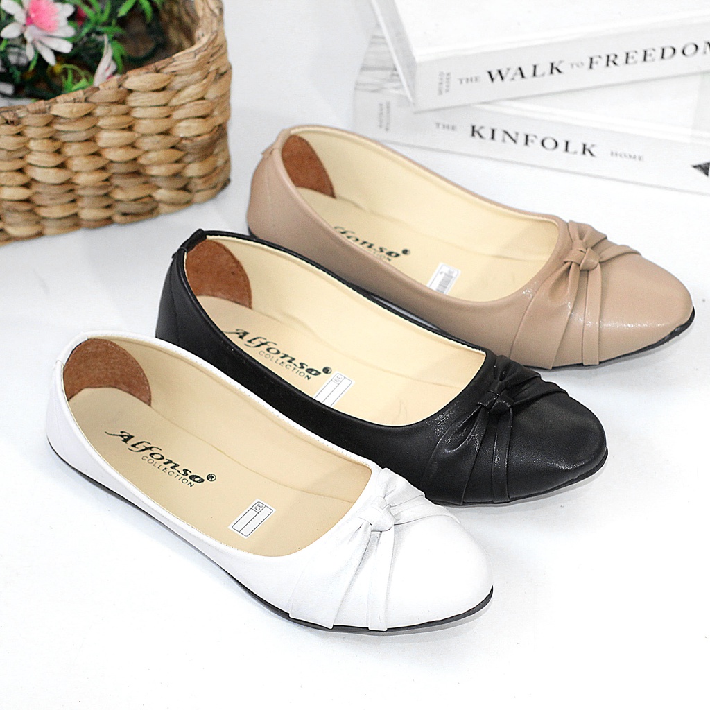 Sepatu Flatshoes Flat Wanita Casual Murah Kekinian AP