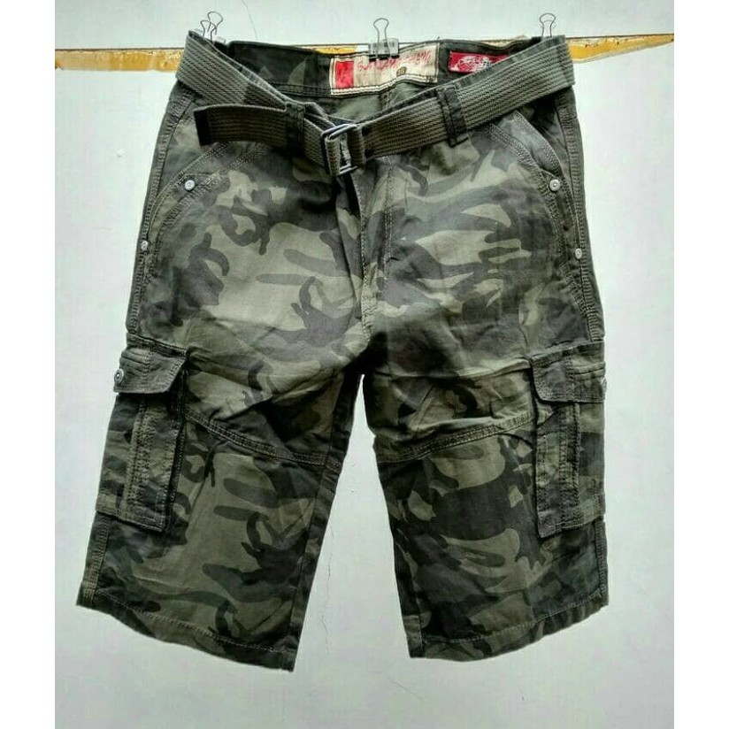 Celana  Import Pendek Loreng Cargo Elite Army Original 100%