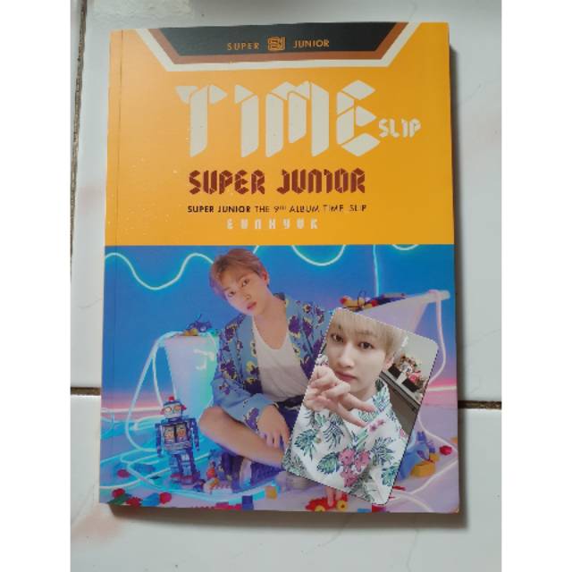 Unsealed Album Super Junior Time Slip Eunhyuk Ver Full Set (PC+Poster)