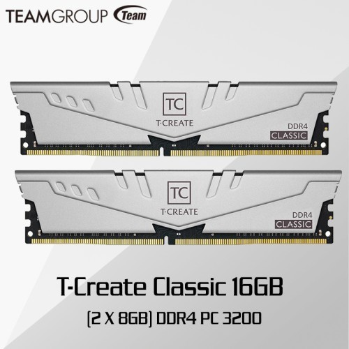 TEAM T-CREATE CLASSIC 32GB Kit (16GBX2) DDR4 3200MHz PC4-25600 NAMPOL GAN