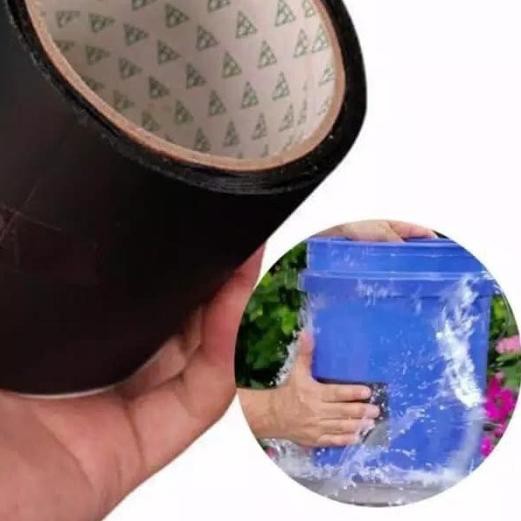 

☑ Flex Tape Lakban Isolasi Anti Air Super Kuat Rubberized Waterproof - HITAM 10CM ☆