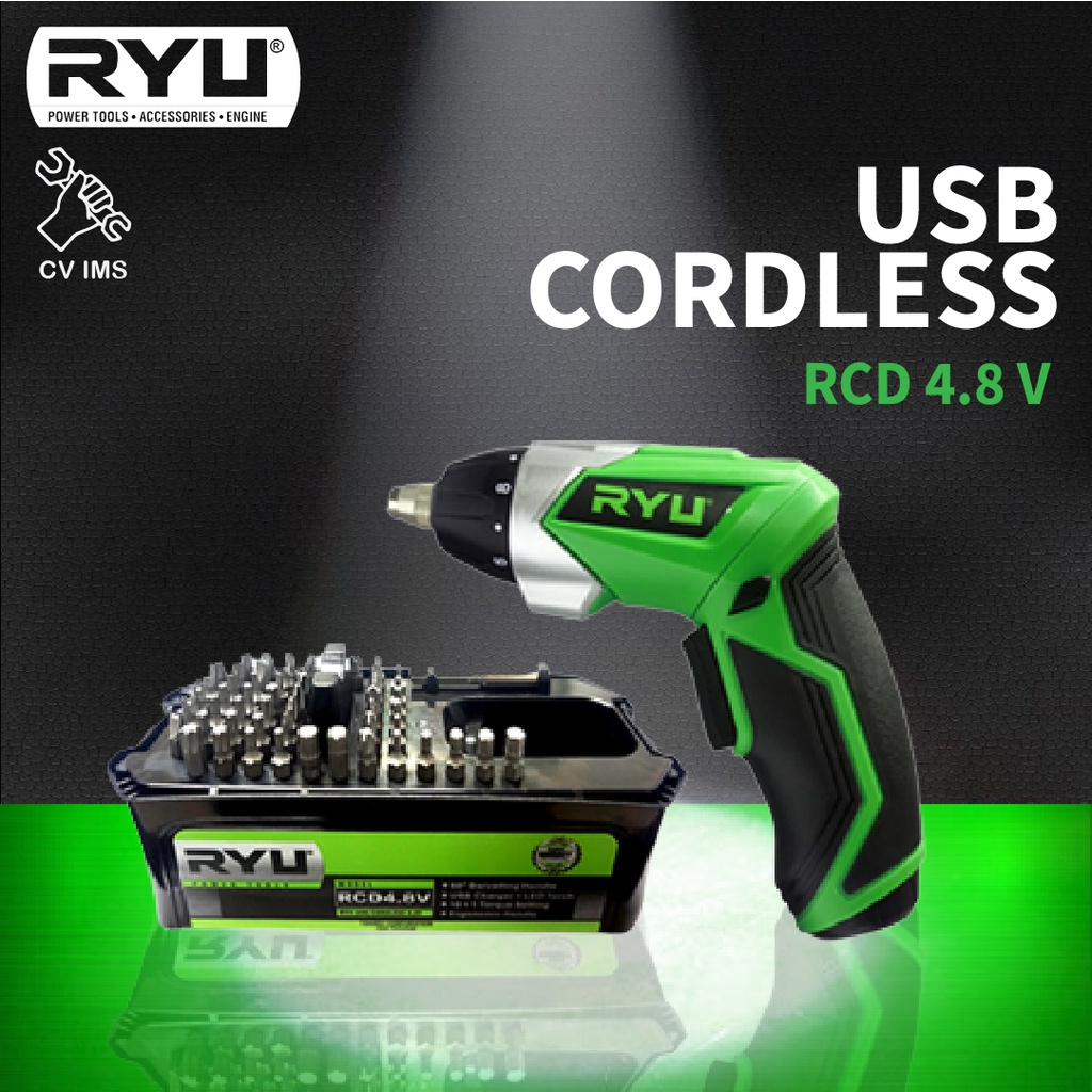 RYU Bor Baterai USB Cordless 4.8V