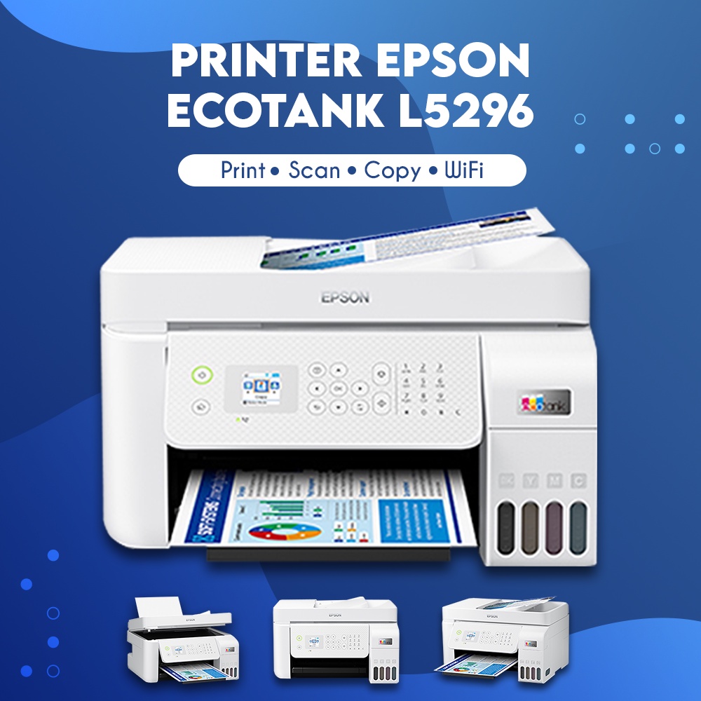 AIO Epsn L5296 Printer Print Scan Copy WiFi Pengganti L5190 ADF