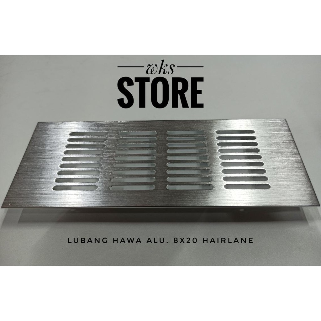 Saringan Udara Lubang Hawa Angin 8 X 20 ALUMUNIUM KOTAK HAIRLINE