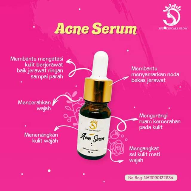 SERUM ACNE SUN SKINCAR SS GLOW BPOM