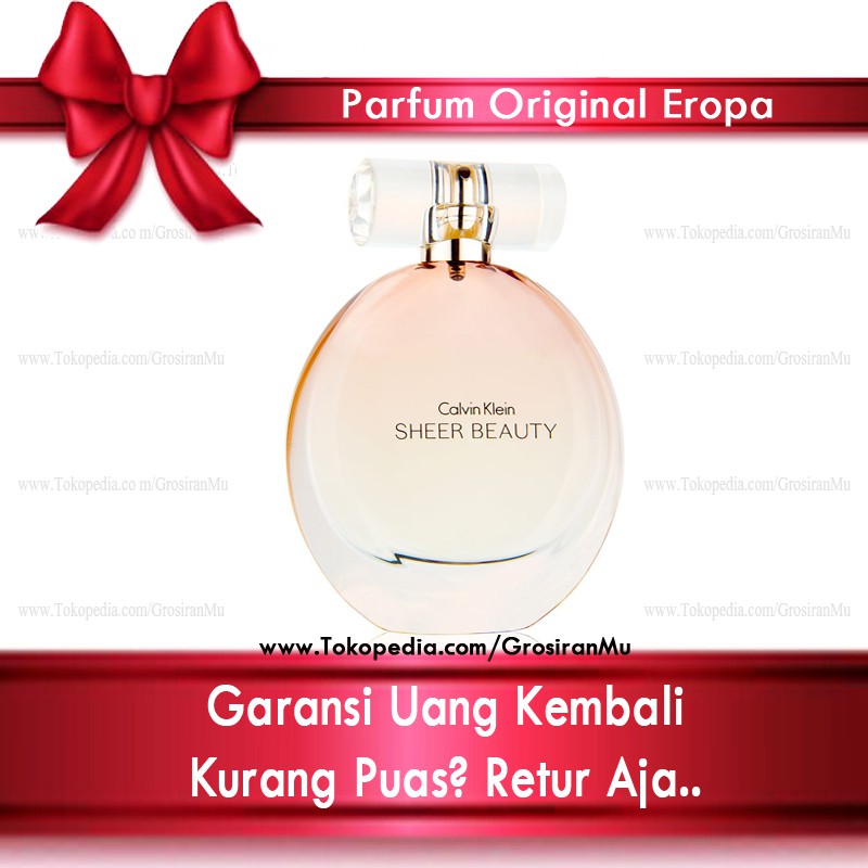 Ori Eropa Parfume Original CK Calvin Klein Beauty Sheer Parfum Reject