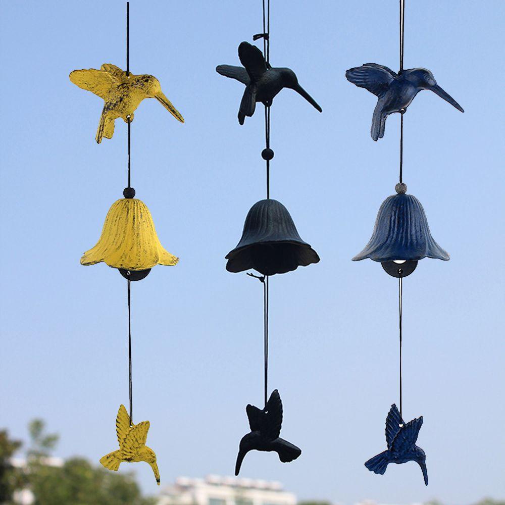 Solighter Hummingbird Lonceng Angin Indoor Outdoor Kreatif Handmade Dekorasi Taman