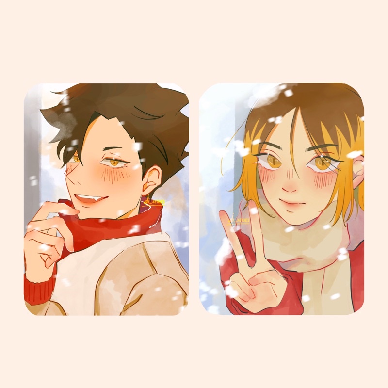 Haikyuu Kuroo Kenma Photocard Set