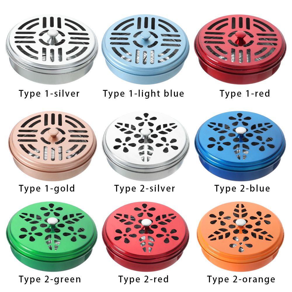 R-flower mosquito Coil Holder Colorful Anti Nyamuk Rumah Hotel Metal Tray Incense Plate