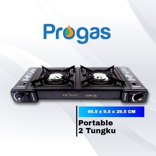 KOMPOR PORTABLE PROGAS 2 TUNGKU