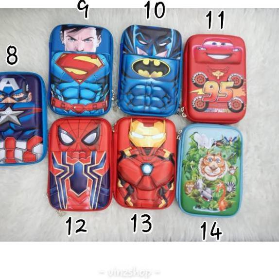 

Sudah READY.. Tempat Pensil Karakter Timbul LOL Unicorn Ironman Kotak Pensil Anak