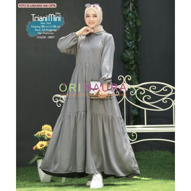 TRIANI Mini Dress Muslim Wanita by Orinaura