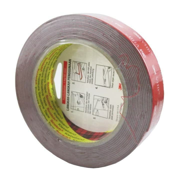 DOUBLETAPE VHB TAPE 3M 24MM (BESAR) ORIGINAL 100% 3M DOUBLE TAPE MERAIH