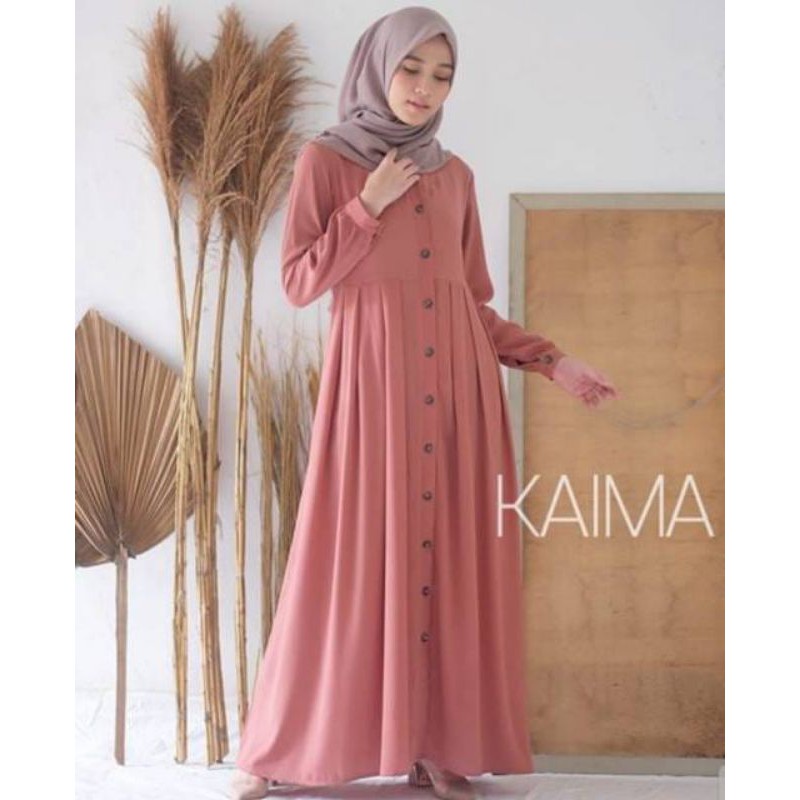 [Fashion Muslim] Gamis KAIMA DRESS maxy | friendly | terbaru