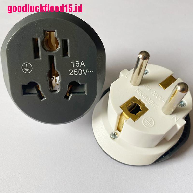 (LUCKID) 1pc Adapter Konverter Plug EU / US Ke EU / AU / US / UK / CN 16A Universal