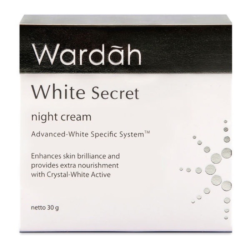 Wardah White Secret Day cream/Night Cream 30 gr pot