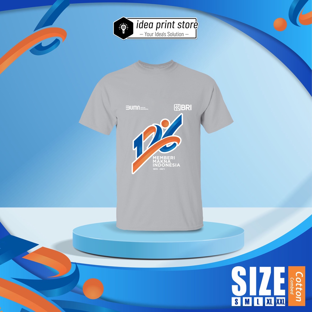 KAOS  HUT BRI 126 BAJU ULANG TAHUN BRI TSHIRT TUMBLERZONE