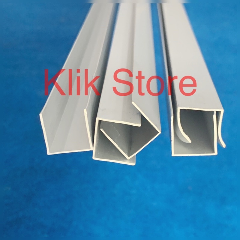 U Channel Aluminium ukuran 5/8 atau 14 mm