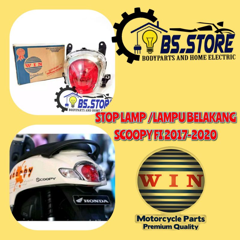 STOPLAMP LAMPU BELAKANG SCOOPY FI 2017 2018 2019 20120