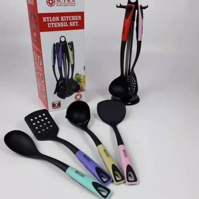 Spatula Set Supra Warna/Spatula Set Nylon Kitchen Utensil