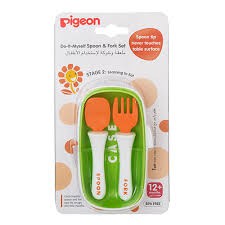 PIGEON SPOON AND FORK  SET