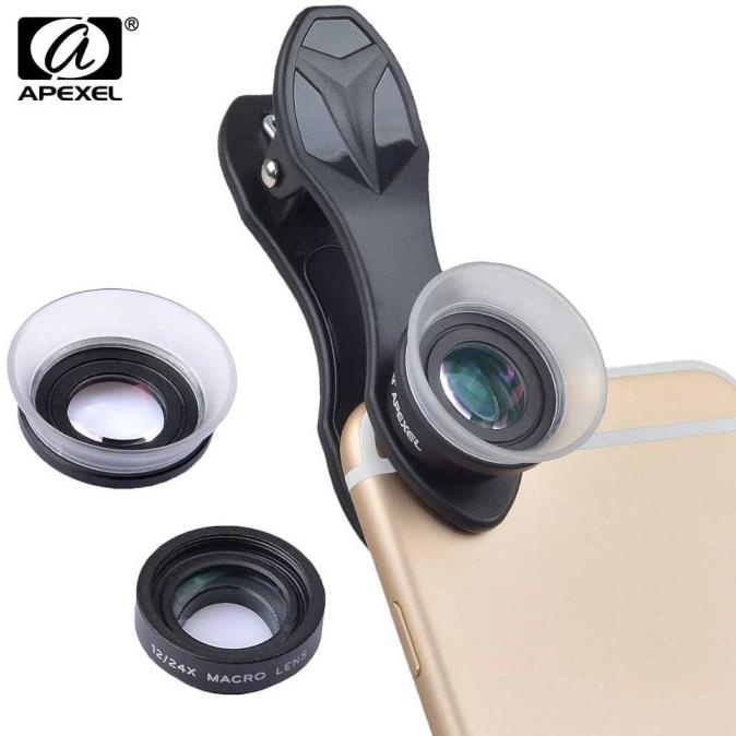 Lensa HP Macro 12x/24x Lens Kit APEXEL