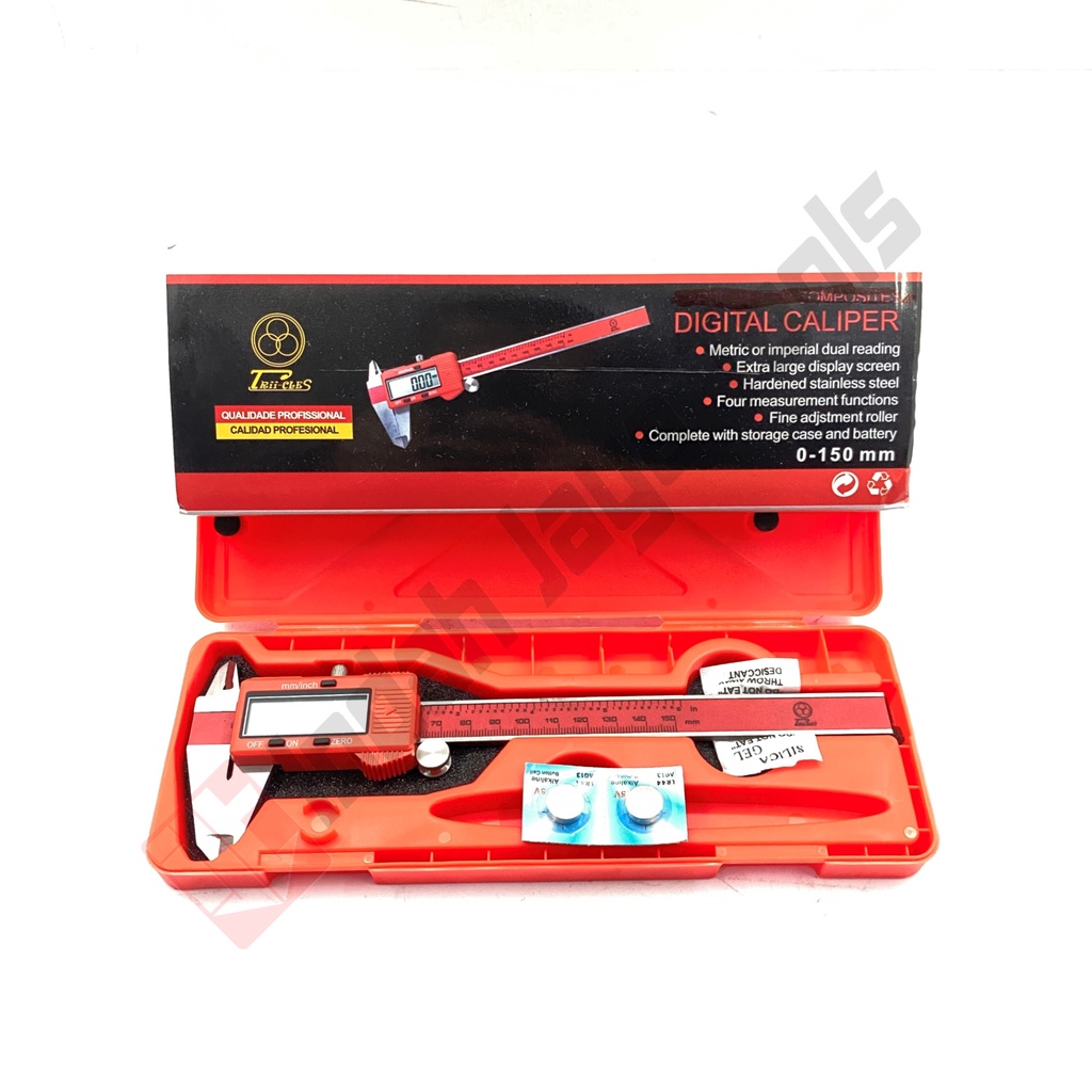 TRII-CLES Sigmat Digital 6 inch 0 - 150 mm - Digital Caliper Skekmat