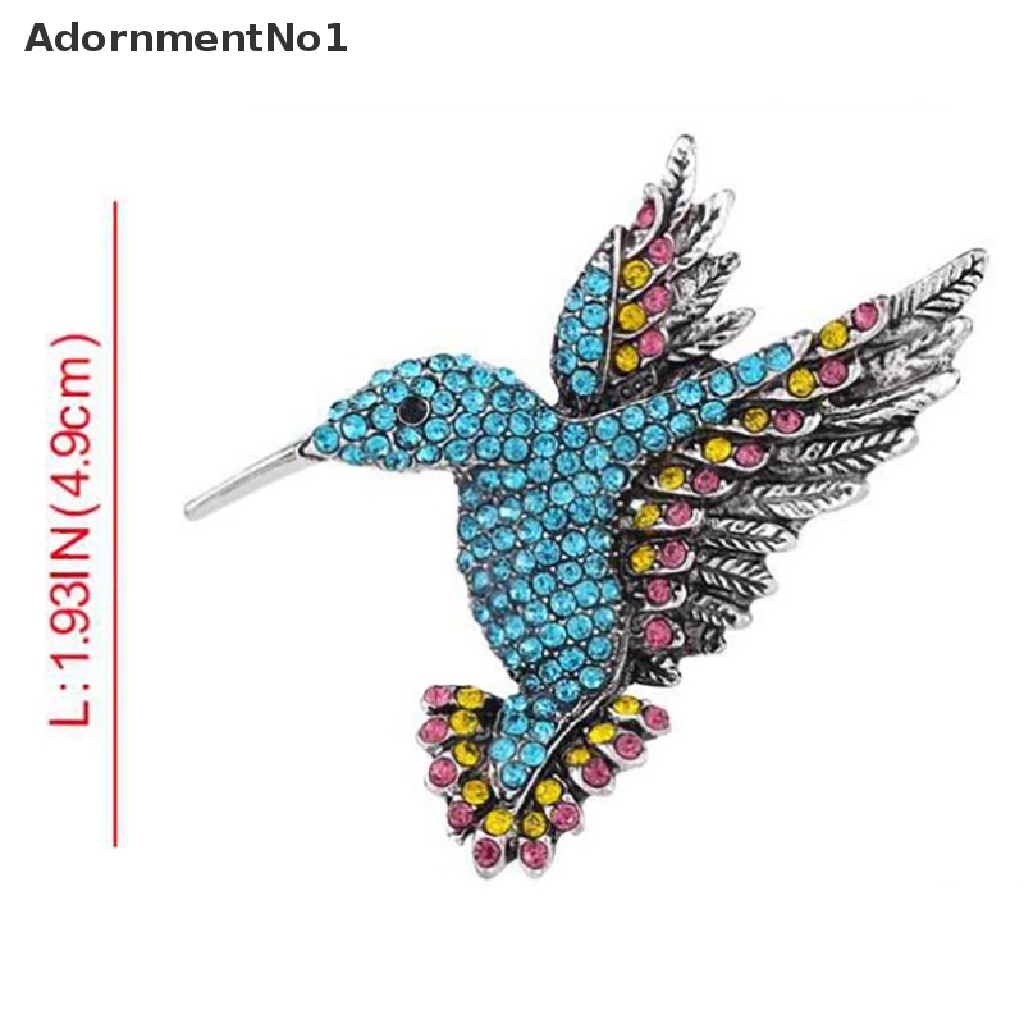 [AdornmentNo1] Rhinestone Hummingbird Brooches for Women Cute Bird Style Jewelry Brooch Pin [new]