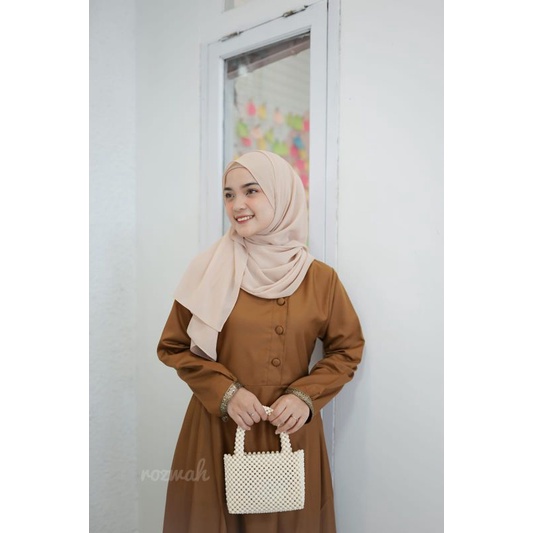 GAMIS KHAKI PEMDA ORI BY ROZWAH /PDH/PNS BAHAN TOYOBO/COD/gamis guru/SEARAGAM GURU GAMIS PEMDA/GAMIS COKLAT GURU/GAMIS PNS/GAMIS PDH