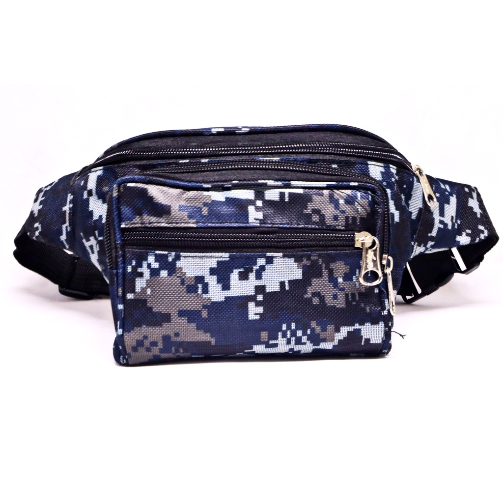 TAS PINGGANG PRIA DAN WANITA ARMY / WAIST BAG PRIA DAN WANITA MOTIF ARMY LORENG - 493