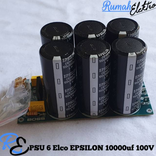 Kit PSU 6 ELCO EPSILON 10000uf 100V Ori