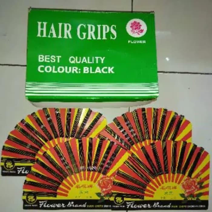 Jepit lidi pentol hitam 4,5cm isi 48pcs