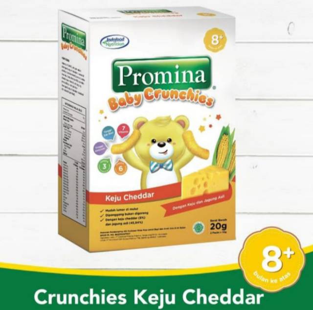 PROMINA Baby Crunchies Keju Cheddar 20gr Biskuit Bayi Baby Biscuit