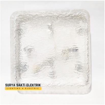 LAMPU PLAFON BARET KOTAK AKRILIK KRISTAL