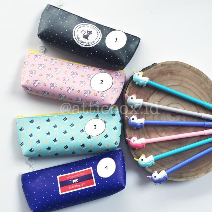 

Pencil Case Kotak Pensil Cat Pattern - satu