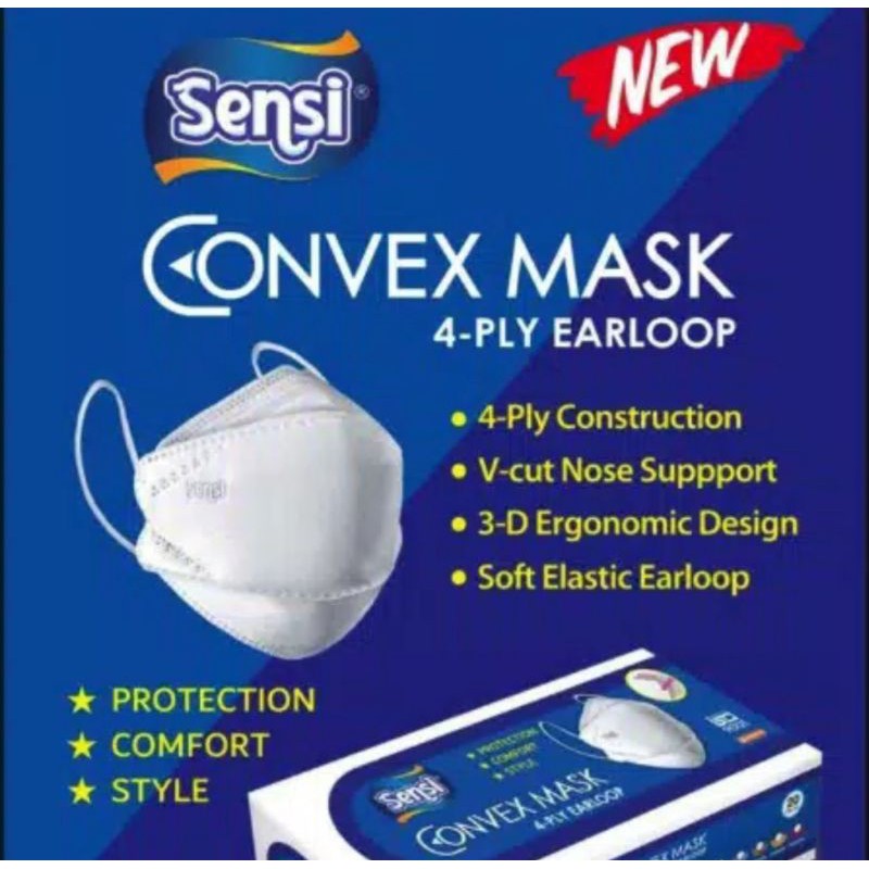 Sensi Convex Mask 4ply Earloop