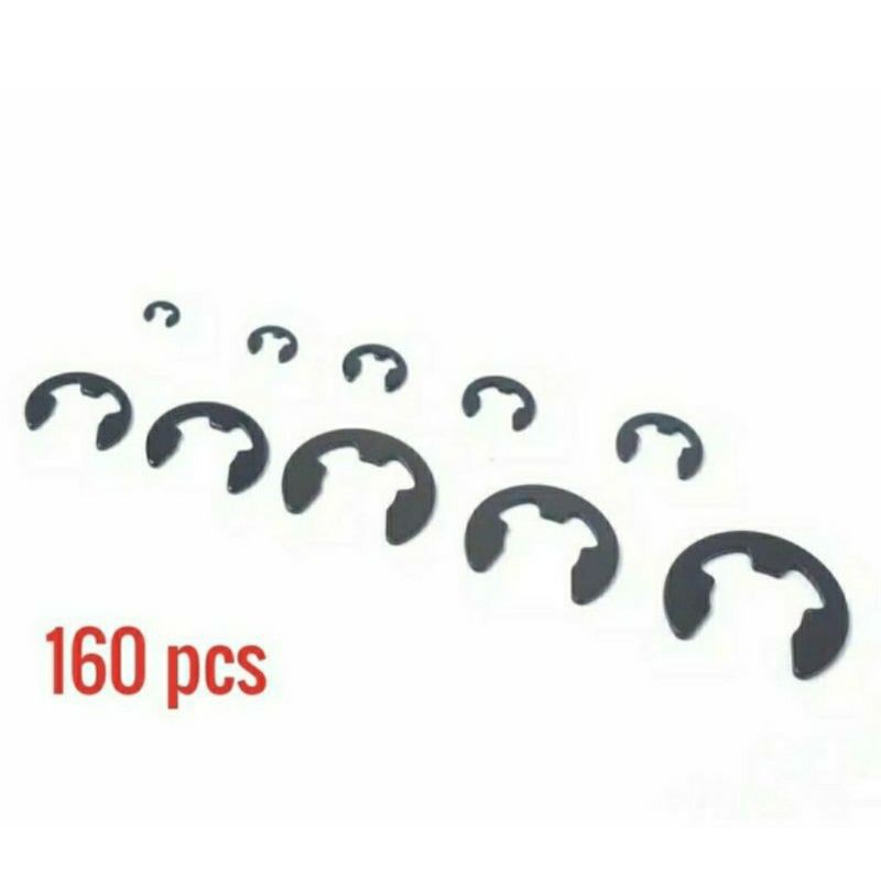 Snap E Ring Carbon Stell 160 pcs