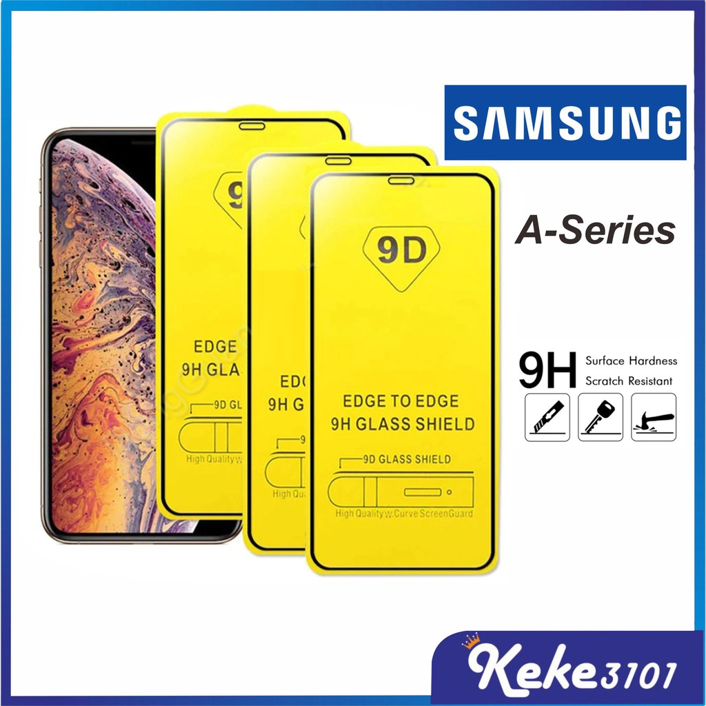 Tempered Glass Samsung A01 A2 A02 A02S A03 A03S A04 A04E A04S A12 A13 A14 A22 A23 A33 A51 A52 A52S A53 A70 A71 A72 A73  A10 A10S A12 A20 A30 A30S A50 A50S A21 A21S A31 A32 Core 4G 5G Full Cover 9D 21D