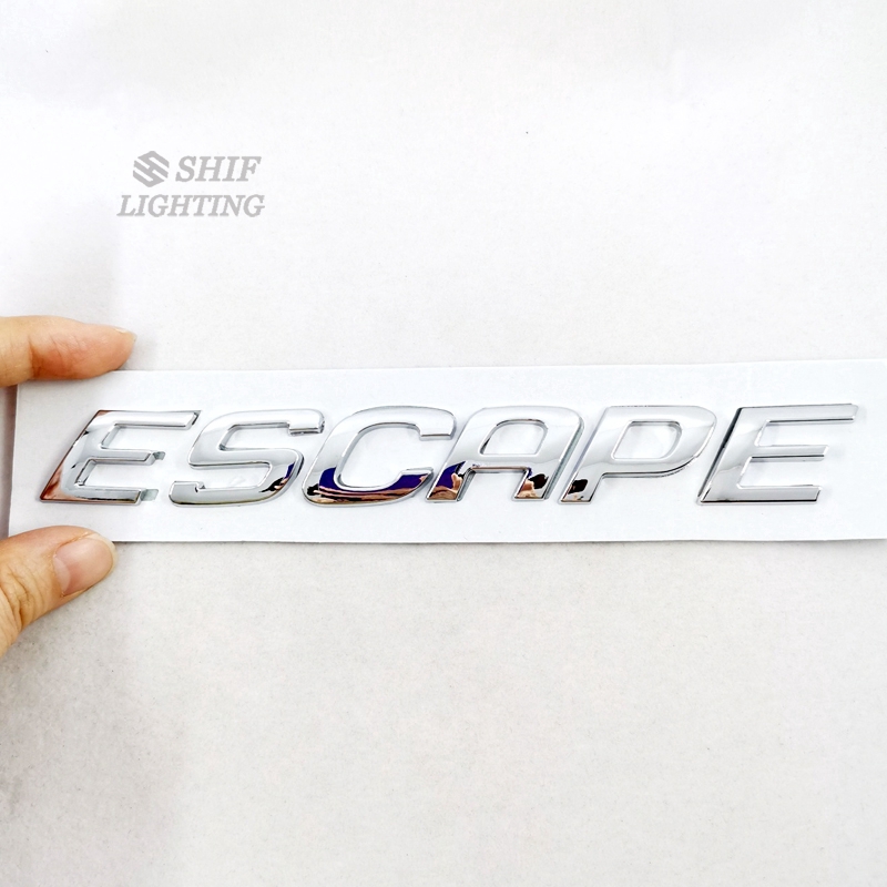 Stiker Emblem Motif Logo Escape Bahan Krom ABS untuk Ford Escape