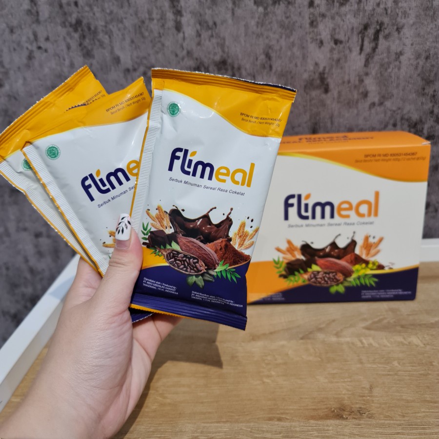 (Bonus Shaker/Sample) Flimeal FlimtyMinuman Sereal Pengganti Makan Halal BPOM