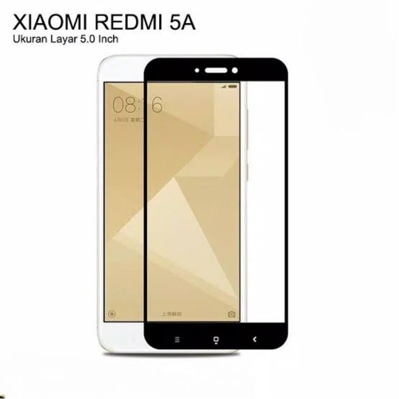 Tempered glass redmi GO/ REDMI 5A full cover