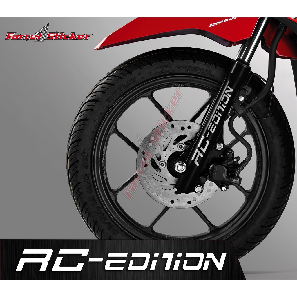 STICKER CUTTING STIKER SHOCK BOTTOM RC EDITION