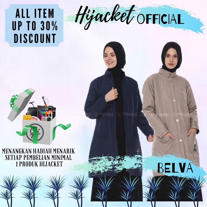 Hijacket Belva Original | Jaket Outerwear Wanita Muslimah Modis Syari